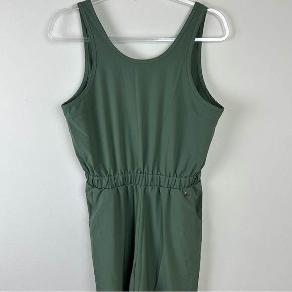 Calia by Carrie Underwood Wide Leg Overlap Olive Jumpsuit size: S - Picture 3 of 12
